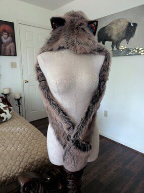 SpiritHoods Limited Edition Grey Wolf Tribal